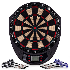 Electronic Dartboard LCD 41 cm 26 Games Set with 6 Darts