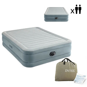 Nafukovací matrace pro dvě osoby 203x152x46 cm s vestavěnou elektrickou pumpou INTEX 64824 Nafukovací matrace pro dvě osoby 203x152x46 cm s vestavěnou elektrickou pumpou INTEX 64824