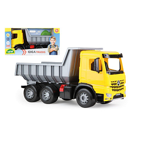 Auto Mercedes-Benz sklápěč s pojistkou plast 66cm 3-osý v krabici 70x35x29cm Auto Mercedes-Benz sklápěč s pojistkou plast 66cm 3-osý v krabici 70x35x29cm