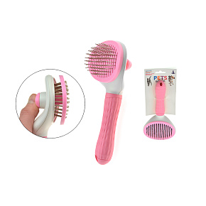 Kartáč na srst s tlačítkem pro snadné čištění