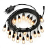 Garden string lights garland 20x LED 20 m, outdoor lights 9W