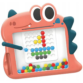 WOOPIE Magnetická Tabule pro Děti Montessori MagPad Dinosaurus