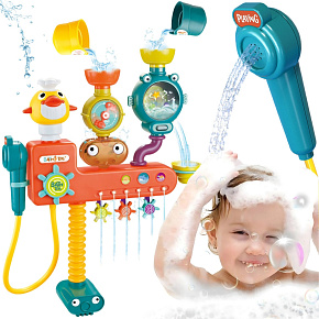 WOOPIE BABY Hračka do Koupelny Kohoutek Sprcha Fontána Přelévací Kačenka