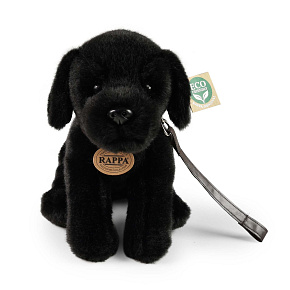 Plyšový pes labrador černý s vodítkem 25 cm ECO-FRIENDLY Plyšový pes labrador černý s vodítkem 25 cm ECO-FRIENDLY