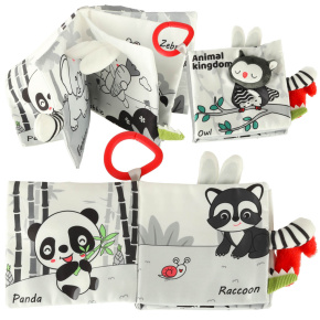 Měkká smyslová knížka zvířecí ocásky sova