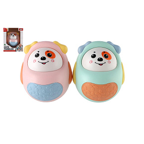 Roly Poly pes/pejsek plast 10cm se zvukem 2 barvy v krabičce 14x18x10cm 3m+