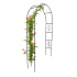 Zahradní kovová pergola oblouk držák na růže květiny popínavé rostliny 240 cm zelená