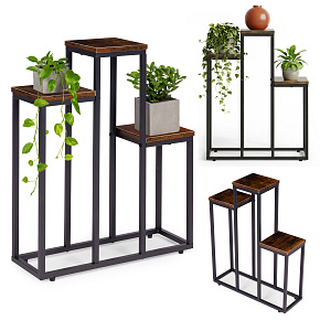 Standing Plant Stand for Flowers Decorations 3 Shelves Loft ModernHome Standing Plant Stand for Flowers Decorations 3 Shelves Loft ModernHome