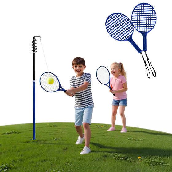 Speedball turnball tenis na lince sada 2 rakety míček sloupek MOVEPRO