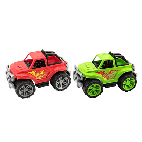 Auto terénní plast 34x22cm volný chod 2 barvy