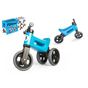 Odrážedlo FUNNY WHEELS Rider Sport modré 2v1, výška sedla 28/30cm nosnost 25kg 18m+ v krabici Odrážedlo FUNNY WHEELS Rider Sport modré 2v1, výška sedla 28/30cm nosnost 25kg 18m+ v krabici