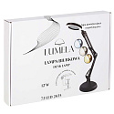 Stolní LED lampa s lupou, otočné rameno, 2 způsoby upevnění