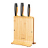 Bambusový blok se třemi noži
