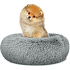 Universal plush bed for dogs and cats, 40 cm - light gray