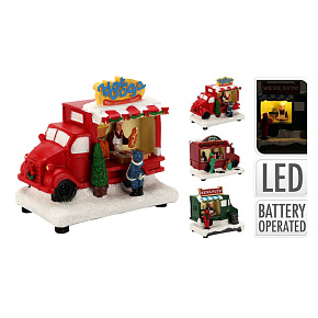 Vánoční Auta - Dekorace do scenérie - Prodej oříšků s medem