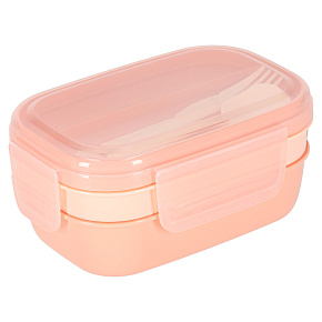 Lunch box svačinová krabička s přihrádkami rozdělená 1900ml oranžová