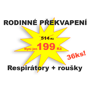 Rodinné překvapení - Balíček 36ks ochranných prostředků Rodinné překvapení - Balíček 36ks ochranných prostředků