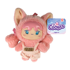 Plyšová panenka růžová COOLIES 15 cm