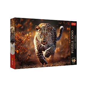 Puzzle Premium Plus - Photo Odyssey: Divoký leopard 1000 dílků 68,3x48cm v krabici 40x27x6cm