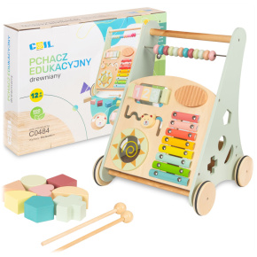 Lebula chodítko interaktivní pro děti jezdítko vzdělávací 2v1 třídič pastelový Lebula chodítko interaktivní pro děti jezdítko vzdělávací 2v1 třídič pastelový