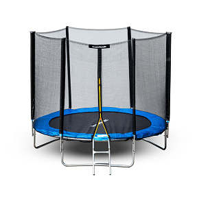 Garden Trampoline with Outer Safety Net 8 ft 244–252 cm + Ladder