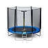Garden Trampoline with Outer Safety Net 8 ft 244–252 cm + Ladder