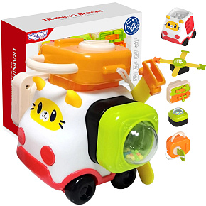 WOOPIE BABY Montessori Manipulační Konstrukční Sada Auto Kočka 1 WOOPIE BABY Montessori Manipulační Konstrukční Sada Auto Kočka 1
