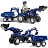 FALK Šlapací traktor New Holland T8 s bagrem a přívěsem 3-7 let