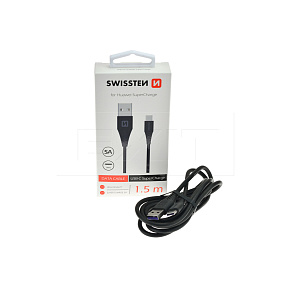 SWISSTEN datový kabel USB / USB-C super charge 5 A 1,5 m