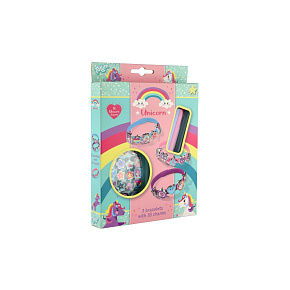 Kreativní sada Vyrob si náramky Jednorožec v krabičce 15x20,5x2,5cm Kreativní sada Vyrob si náramky Jednorožec v krabičce 15x20,5x2,5cm