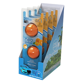 Neo-Sphere - Osvěžovač vzduchu do auta – 4-dvojbalení – Citrus
