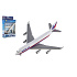 Letadlo Welly Boeing 747 plast/kov 15cm v krabičce 13x21x4,5cm
