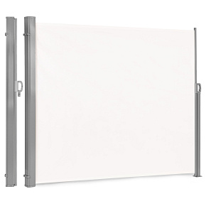 Foldable awning 300x180 cm, side roller blind, garden screen for terrace, beige, MultiGarden Foldable awning 300x180 cm, side roller blind, garden screen for terrace, beige, MultiGarden