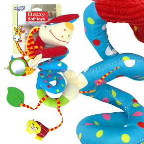 WOOPIE BABY Měkká Závěsná Spirálka na Kočárek Postýlku Pejsek Edukační WOOPIE BABY Měkká Závěsná Spirálka na Kočárek Postýlku Pejsek Edukační