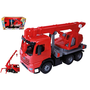 Auto jeřáb Giga Trucks plast 70cm 3-osý Mercedes Actros v krabici Auto jeřáb Giga Trucks plast 70cm 3-osý Mercedes Actros v krabici