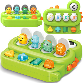 WOOPIE BABY Vzdělávací hračka Vyskakující dinosauři POP-UP