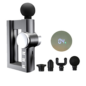 Cenocco Přenosná Vyhřívaná Masážní Pistole Šedá