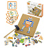 VIGA Dřevěná Přibíječka Roboti 45 prvků Montessori