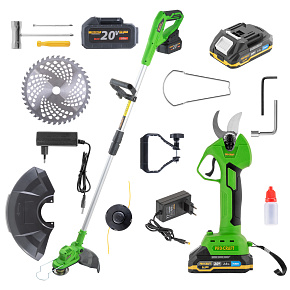 Sada aku vyžínač PTA24-BL a nůžky na větve ES25Li