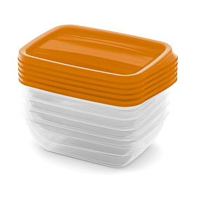 Set dóz Vedo 5x0,5l oranžová Set dóz Vedo 5x0,5l oranžová