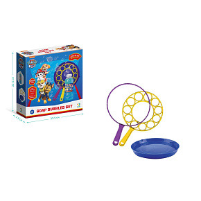 Bublifuk Tlapková patrola/Paw Patrol sada na tvorbu bublin + náplň 0,45L v krabici 23x23x7,5cm