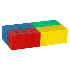Magnetické kostky krychle tvary magnet 64 ks.
