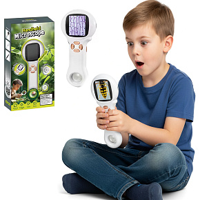 Kapesní ruční dětský mikroskop s LED osvětlením