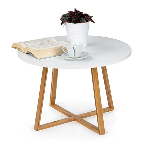Moderní skandinávský konferenční stolek 60 cm bambus ModernHome Moderní skandinávský konferenční stolek 60 cm bambus ModernHome