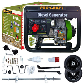 Dieselová elektrocentrála Procraft DP80/3 Dieselová elektrocentrála Procraft DP80/3