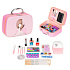 Kids Makeup Set Case with Mirror and UV LED Lamp