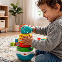 WOOPIE BABY Senzorická hračka Dino Skládačka Pyramida pro kojence