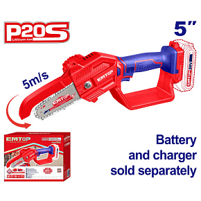 Aku prořezávací řetězová pila 20V 13cm solo