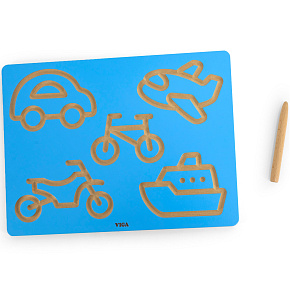 VIGA Grafomotorická Tabulka Vozidla Nauka Psání