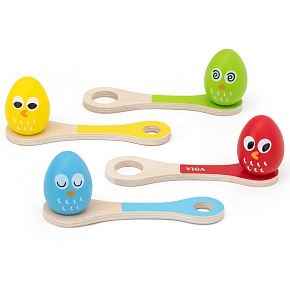 VIGA Běh s Vajíčkem na Lžíci pro Děti Hra Dovednostní Týmová